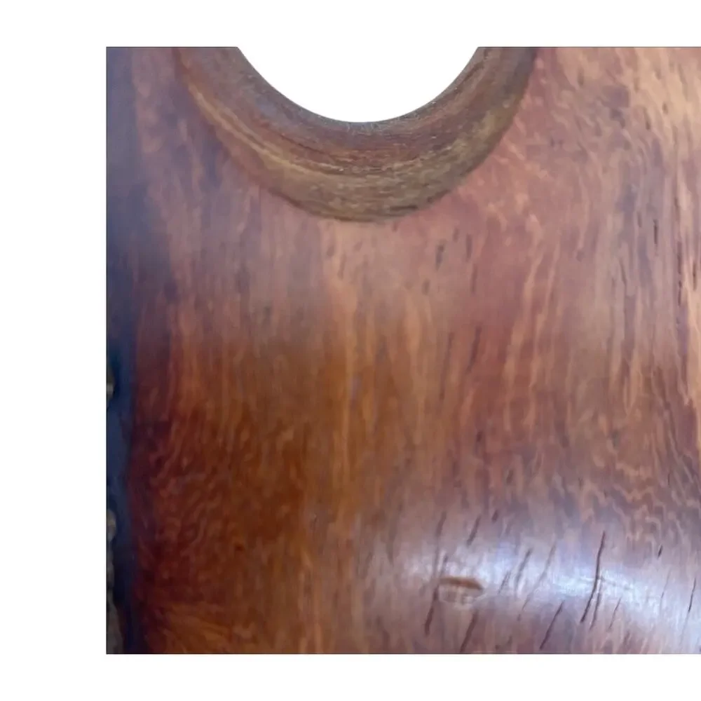 Wooden Self Balancing Wine Bottle Support With Built In Cork Coaster